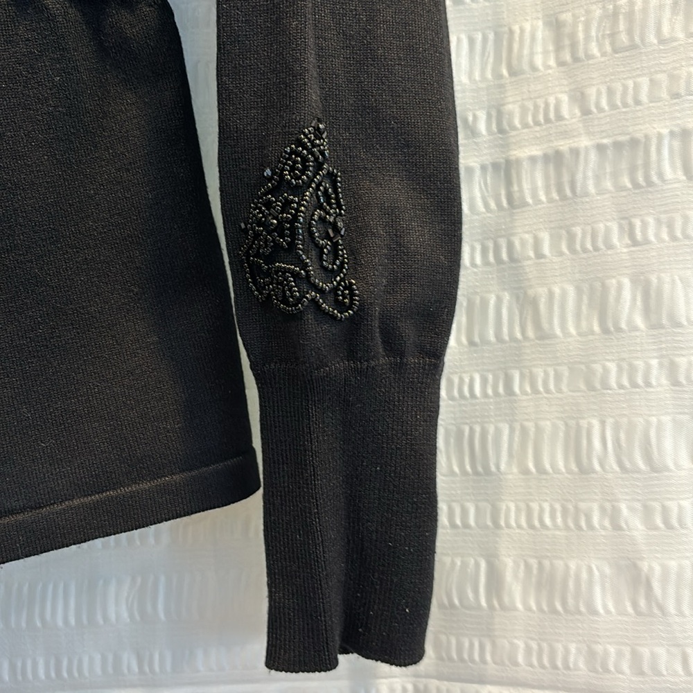 WHBM black embellished sweater - Picture 6 of 6